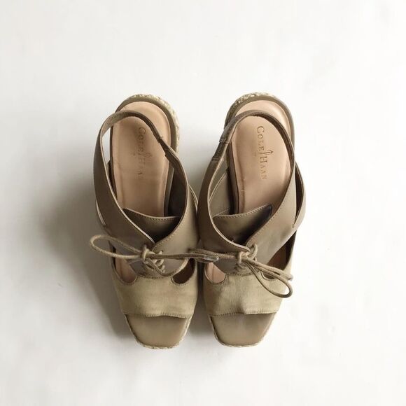 Cole Hann cut out lace up espadrilles size 7.5 - Picture 4 of 10